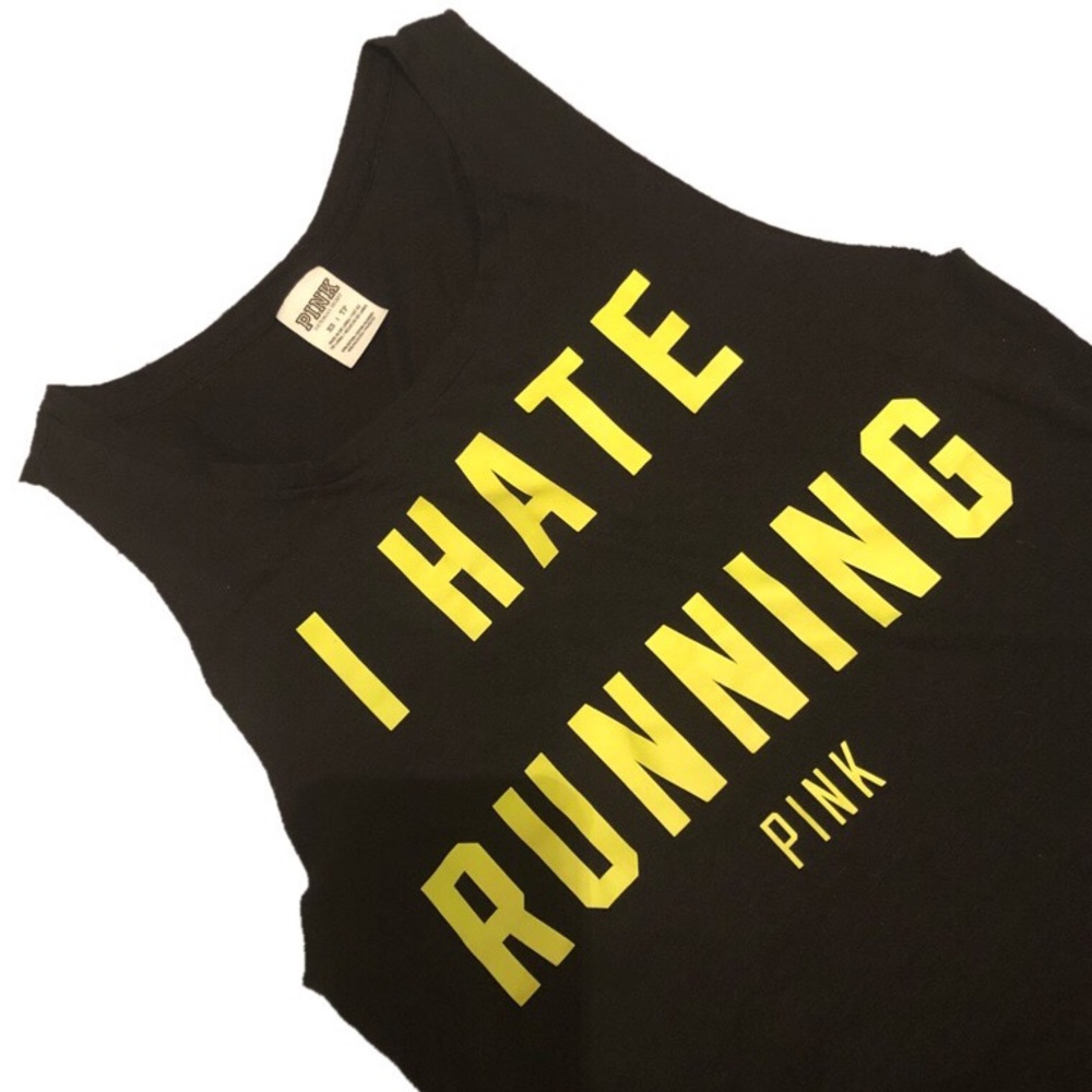 VS Pink Graphic Muscle Tank